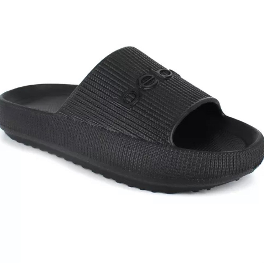 Chunky Sandal /BEBE- Women's Malaga Pool Slide Flat Sandals